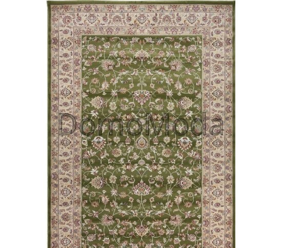 Высокоплотный ковер Royal Esfahan 3046A Green-Cream Купить в интернет магазине ДомоМода Высокоплотный ковер Royal Esfahan 3046A Green-Cream - высокое качество по лучшей цене в Украине